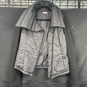 Max & Co. Charcoal and Black Quilted Puffer Jacket